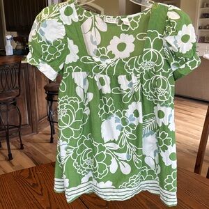 Duck Head Jeans Co Cotton Floral Print Top Womens Small